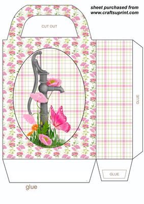 Pink Poppy Water Pump Gift Bag