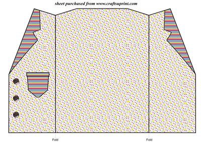 Spring Cheer Jacket Shaped Card 3