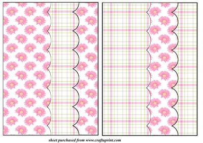 2 Pink Gerbera Card Fronts