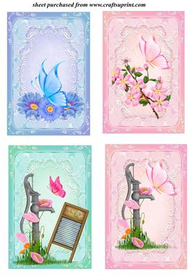 4 Floral Toppers(n)