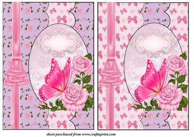 2 Pink Roses Card Fronts 1