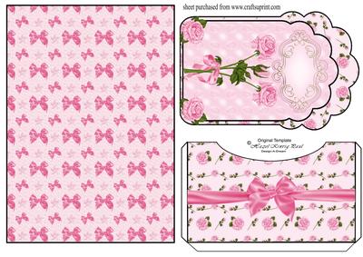 Pink Roses Pocket Card Front