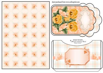 Orange Pansy Pocket Card Front
