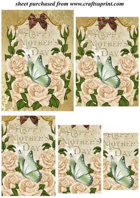Cream Roses Mothers Day Pyramid Topper