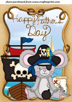 Fathers Day Pirate Mouse Topper 3