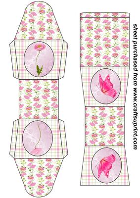 Pink Poppy Favour Box