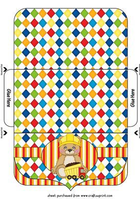 Construction Bear Money/voucher Wallet 1