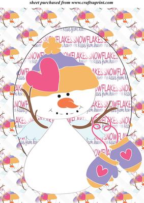 Cute Christmas Snowman Topper 3
