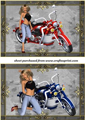 2 Biker Chick Toppers 6