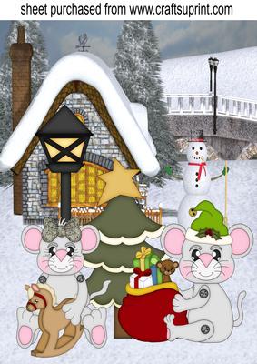 Christmas North Pole Mice Topper 3