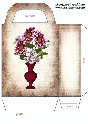 Floral Vase Gift Bag 1
