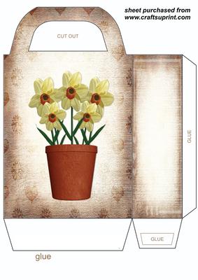 Floral Vase Gift Bag 3
