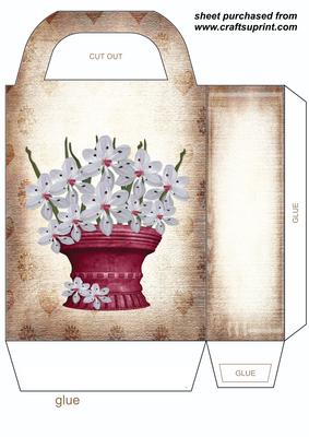 Floral Vase Gift Bag 6