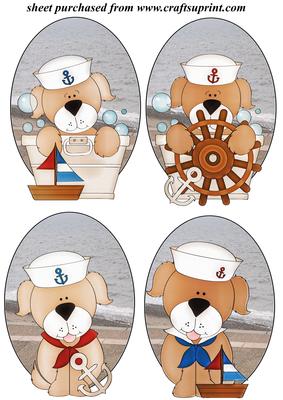 4 Salty Sea Dog Toppers