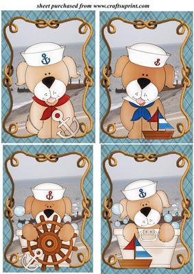4 Salty Sea Dogs Toppers 2