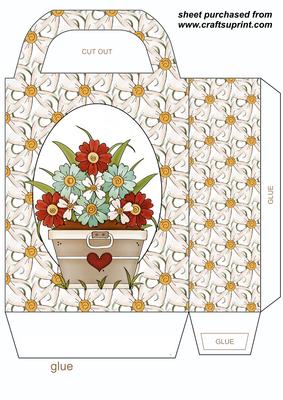 White Floral Gift Bag 1