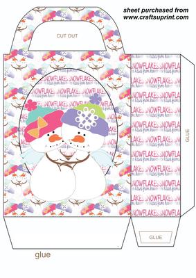 Snowman Christmas Gift Bag 5
