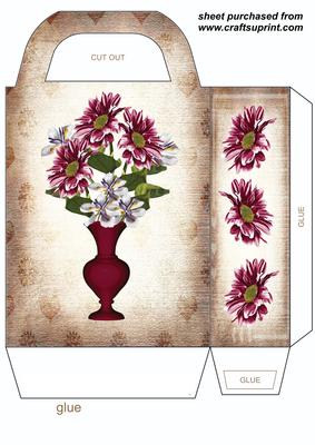 Floral Vase Gift Bag 1a