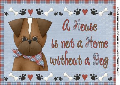 A House is Not a Home Puppy Topper 1