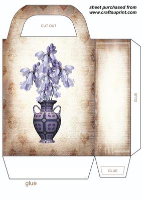 Floral Vase Gift Bag 12