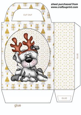 Christmas Puppy Gift Bag 3