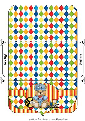 Train Driver Bear Money/voucher Wallet 4