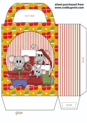 Christmas Mice Gift Bag 2
