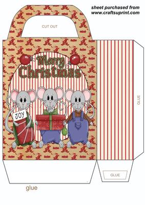 Christmas Mice Gift Bag 4