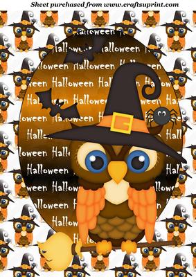 Halloween Owl Topper 1