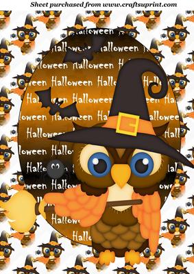 Halloween Owl Topper 2