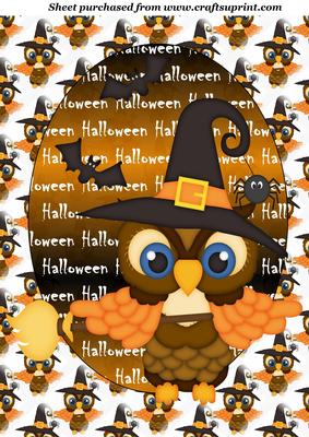 Halloween Owl Topper 4