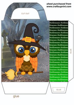 Halloween Owl Gift Bag 1