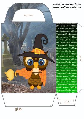 Halloween Owl Gift Bag 2