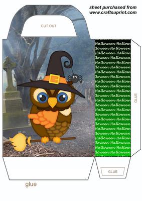 Halloween Owl Gift Bag 3