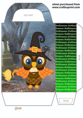 Halloween Owl Gift Bag 4