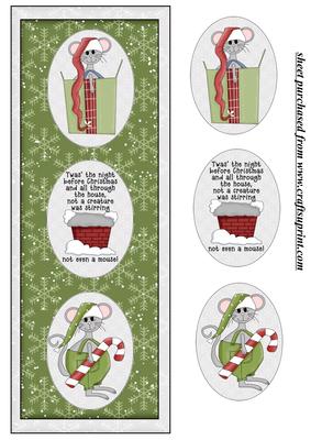 Christmas Mice Card Front 3