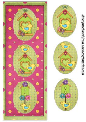 Cute Yellow Birds Card Front