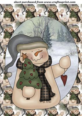 Christmas Tree Snowman Topper 2