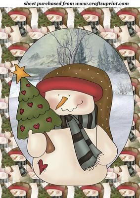 Christmas Tree Snowman Topper 3