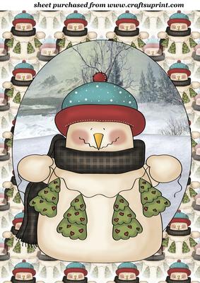 Christmas Tree Snowman Topper 4