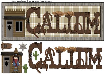 Theres a New Sheriff in Town Card Front Callum
