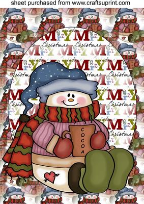 Christmas Snowman Topper 3