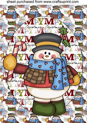 Christmas Snowman Topper 4