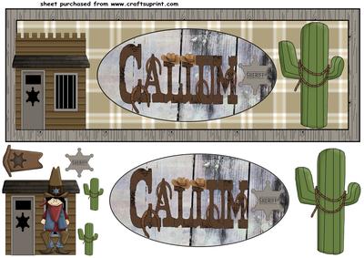 Callum New Sheriff in Town Card Front