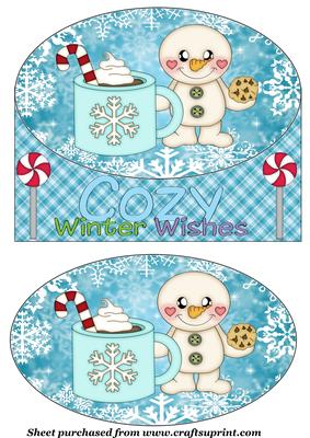 Cute Christmas Snowman Topper 1