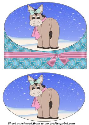 Christmas Donkey Topper 4