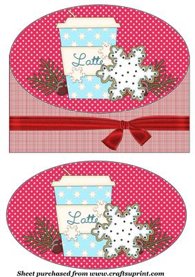 Christmas Coffee and Cookie Topper 1