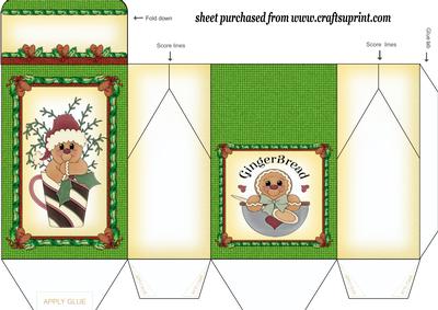 Gingerbread Christmas Pinch Bag