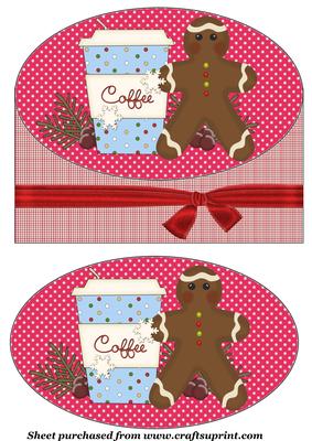 Christmas Gingerbread and Coffee Topper