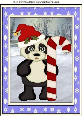 Blue Christmas Critter Topper 1